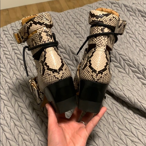 Chloe Snakeskin Reilly Boots - Picture 3 of 5